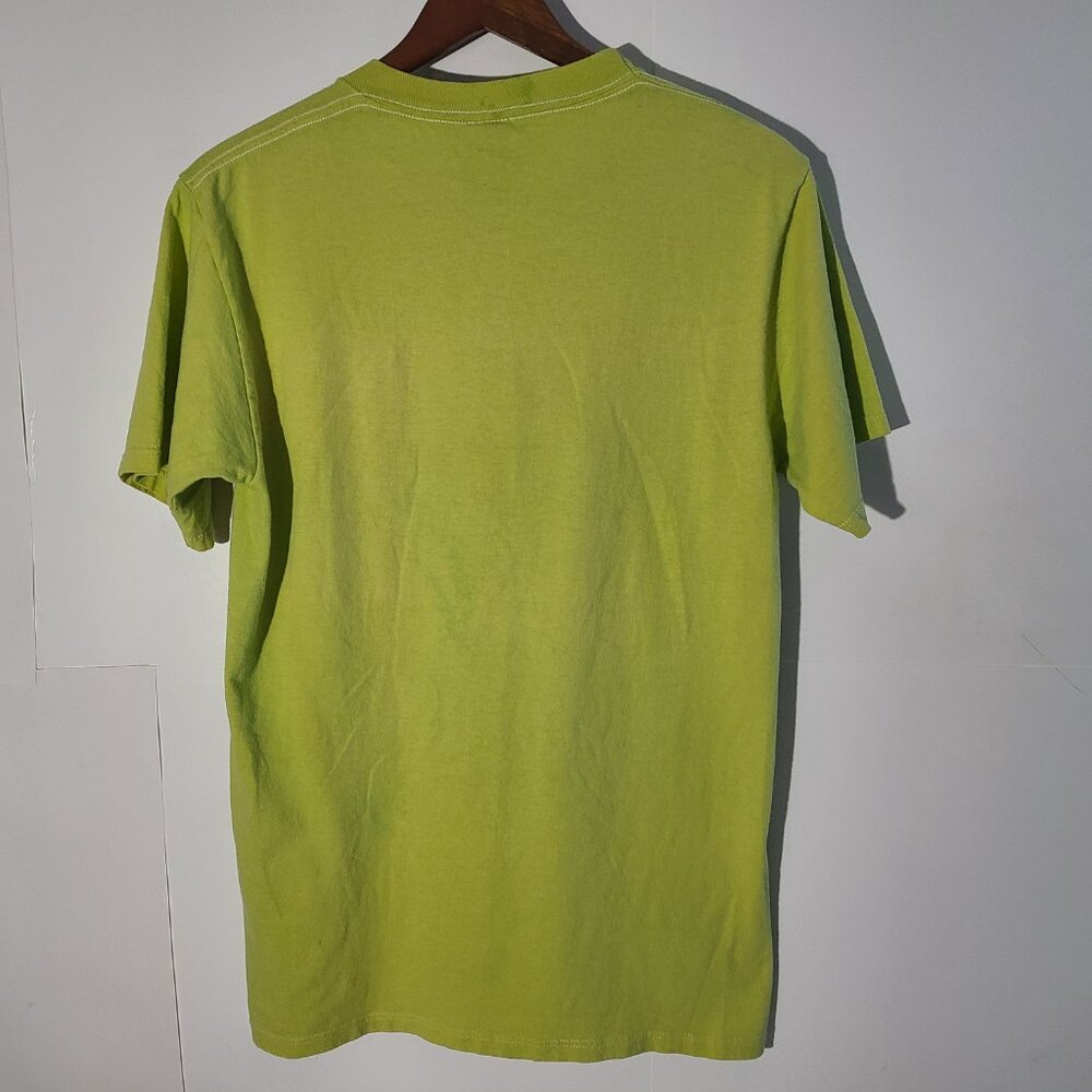 Vintage 90s Untamed Wilderness Cougar Green Medium T-Shirt - Picture 7 of 7